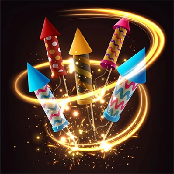 Aerial Rocket Fireworks - High-Altitude PESO-Certified Display